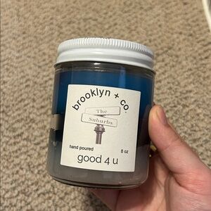 Brooklyn + Co. Blue Candle